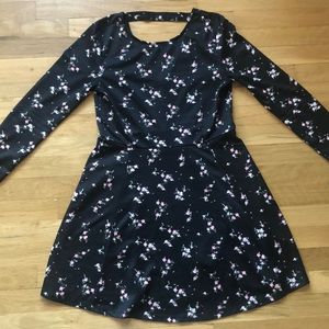 Divided H&M brand dress with pink floral design